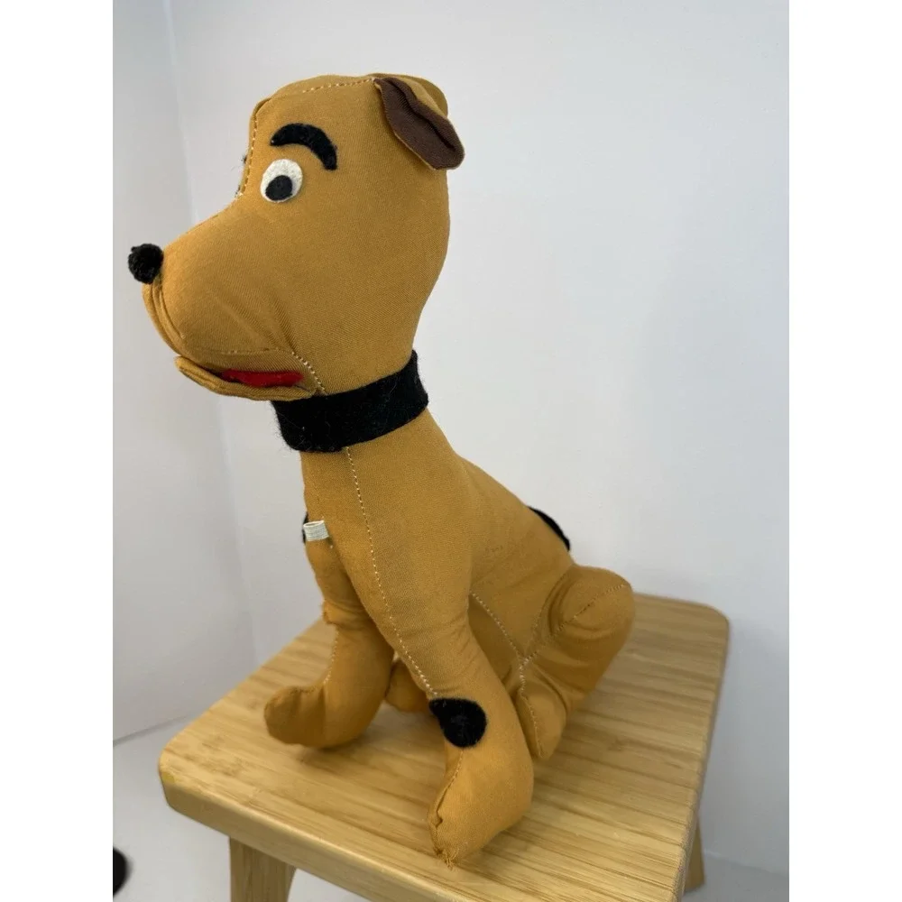 Scooby Doo Vintage‎ Plush Standing Up 1970 Fabric Eyes Collar RARE Stuffed Toy
